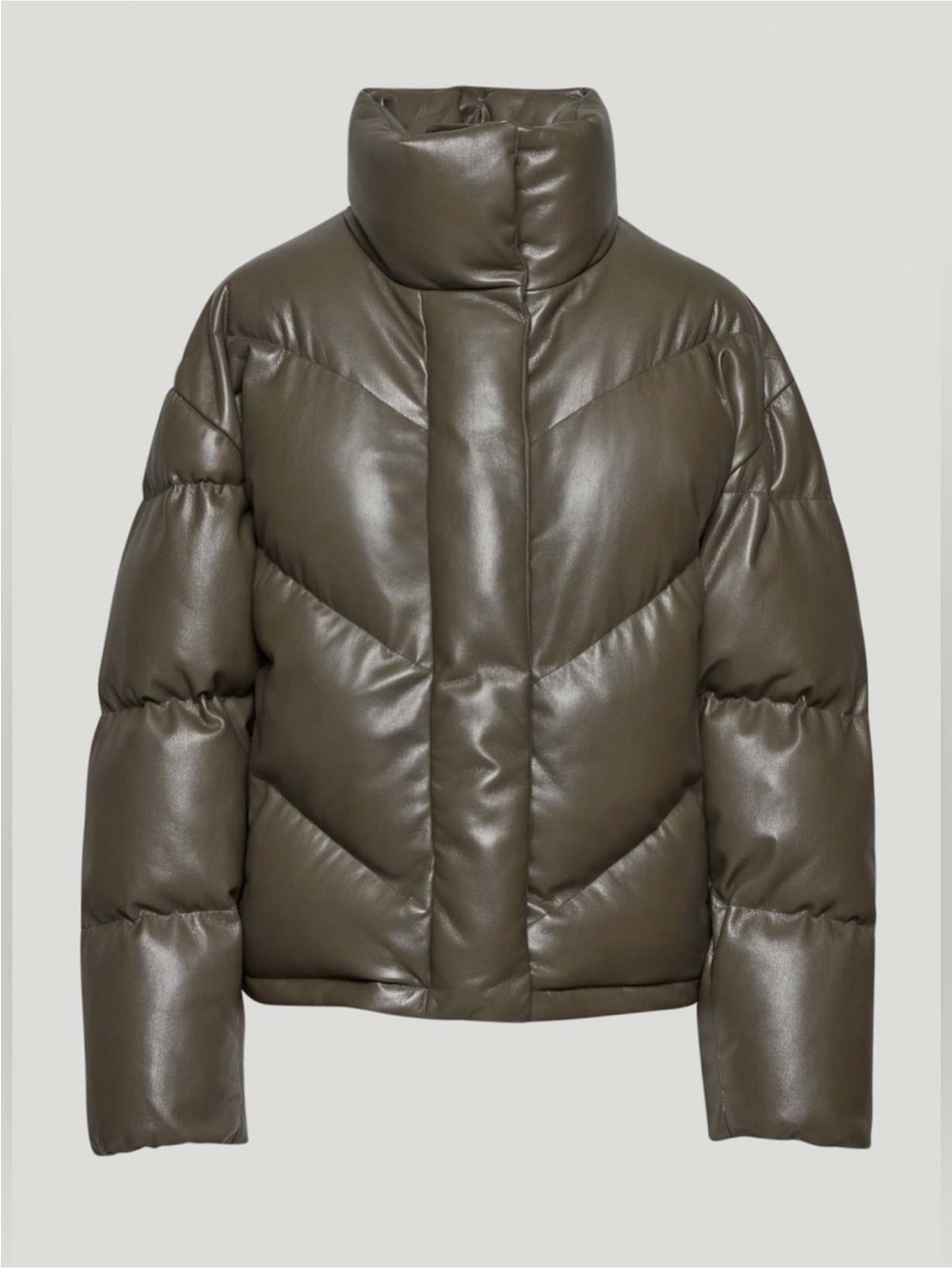 Wilfred The Cloud Puff in Dark Olive Vegan Leather